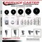 Service Caster 4 Inch Phenolic Swivel 34 Inch Threaded Stem Caster Set with Total Lock Brake SCC-TSTTL20S414-PHS-34212-4 - alternate 3